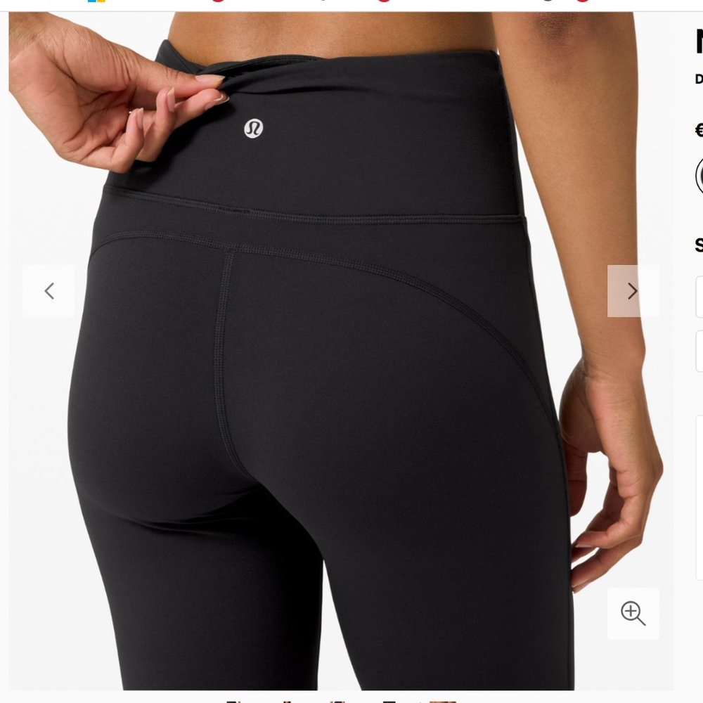 NWT LULULEMON Groove Pant Flare High Waist LEGGING Solid Black NULU Align 8 - Picture 4 of 15